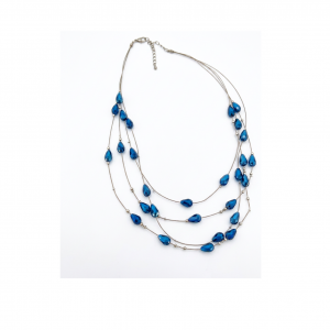 Necklace with blue stones