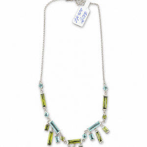 Colored stone necklace