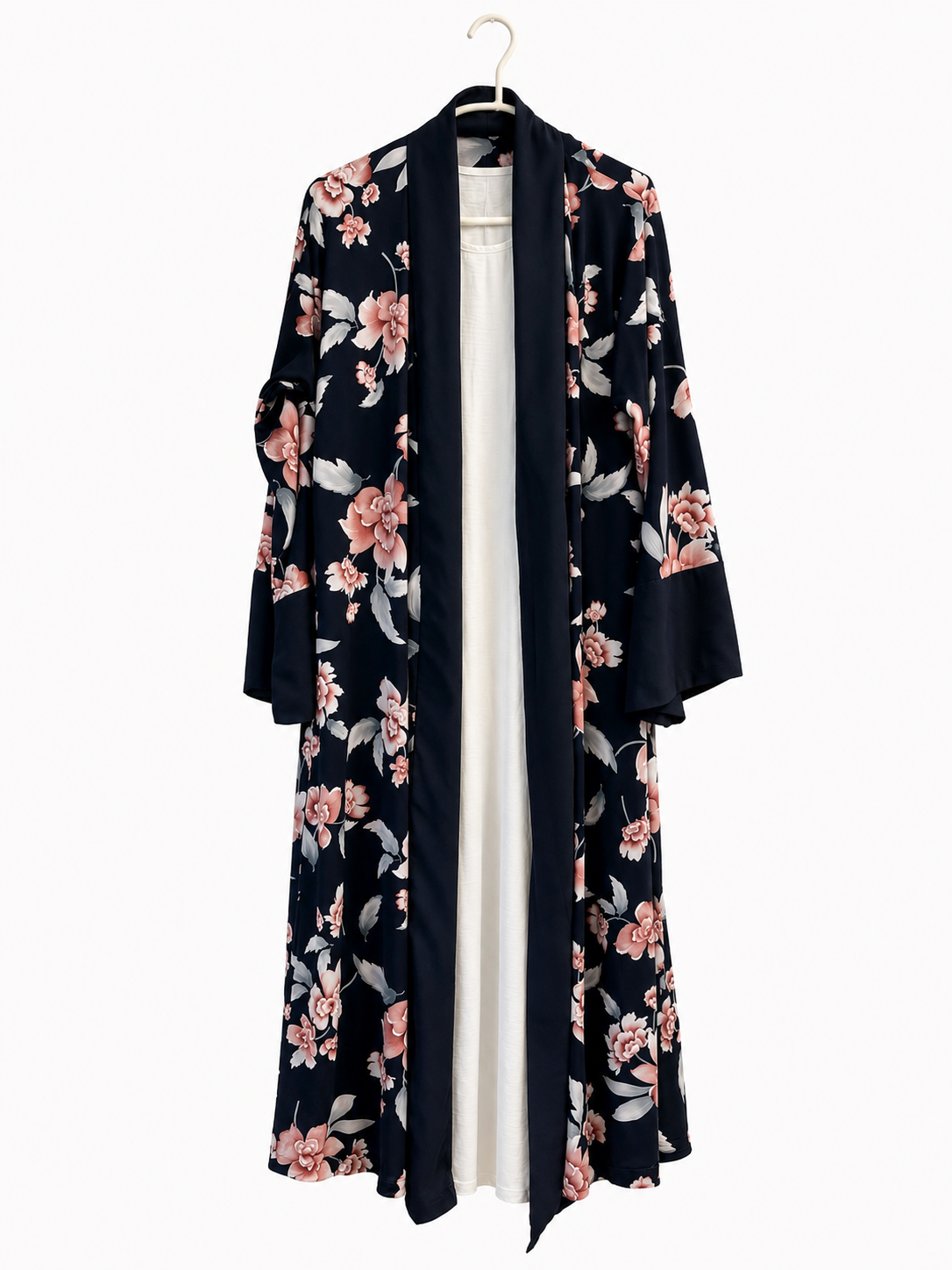 Midnight Blossom 3-Piece Kimono Set