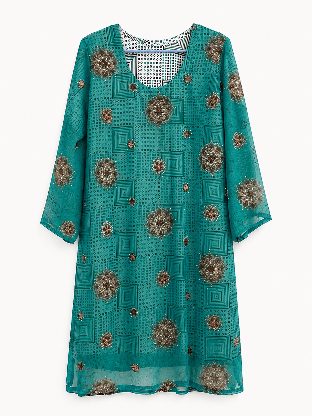 Teal Mosaic 3-Piece Modest Set